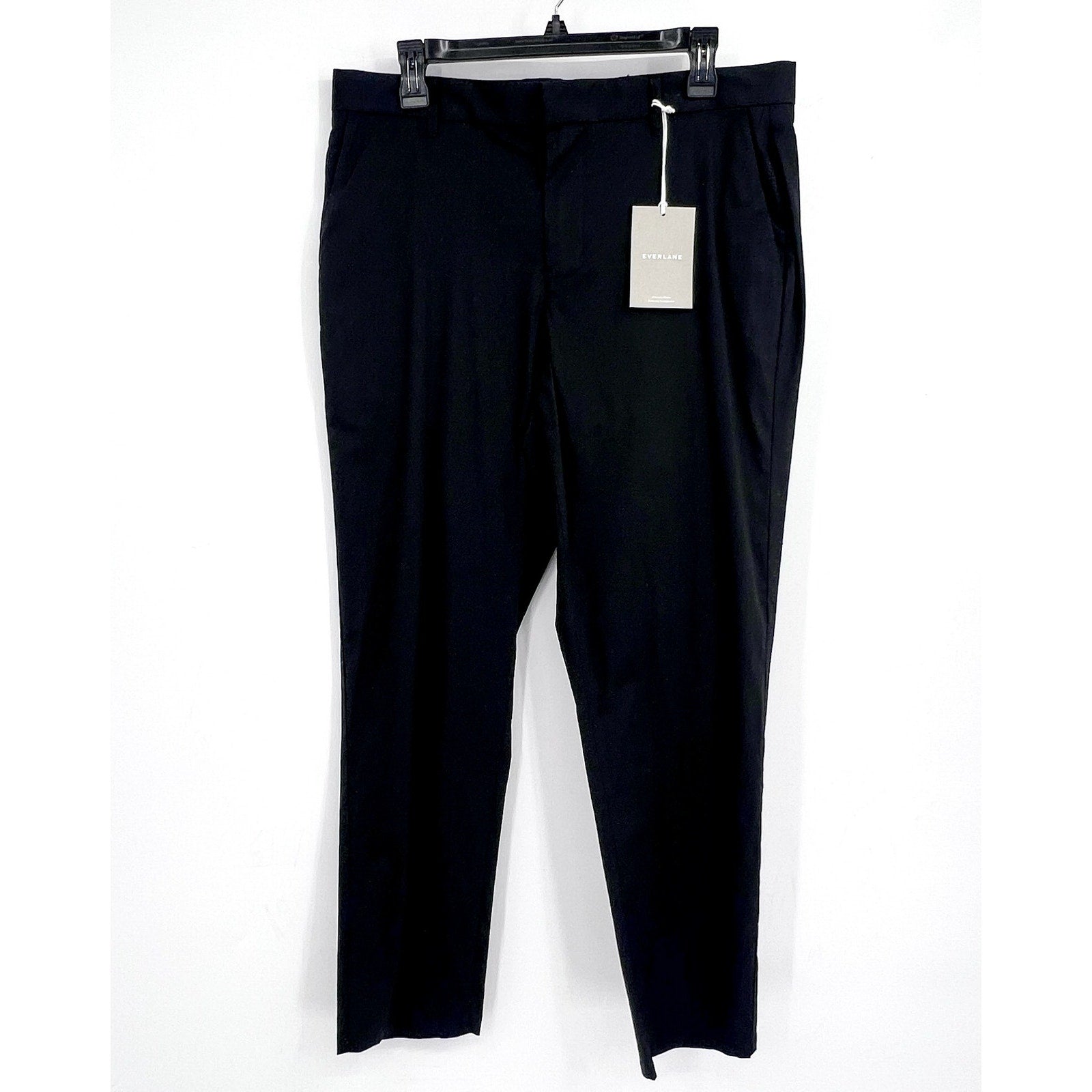 EVERLANE Men's The Athletic Fit Air Chino Pants 31x30 Black Flat Front NWT