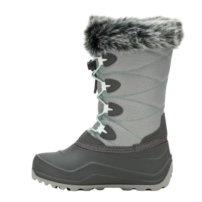 Kamik Big Kids SNOWANGEL Boots Size 7 EU 39 Grey Blue Insulated Waterproof NIB