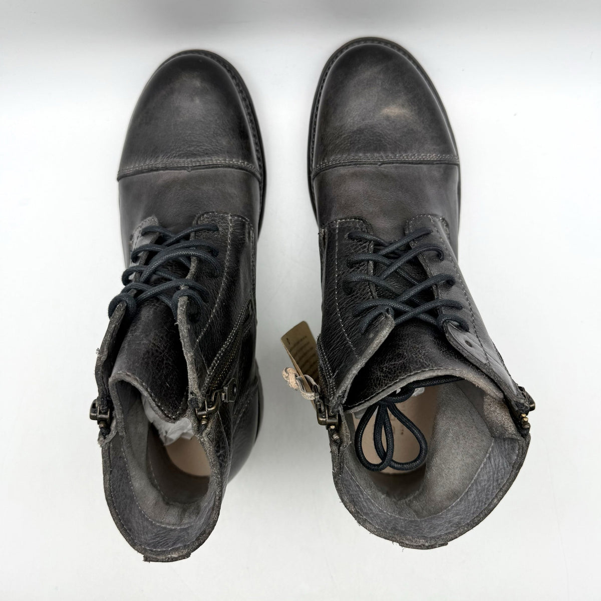 Bed Stu Womens Bonnie II Ankle Boots Size 8.5 EU 39 Black Leather NIB