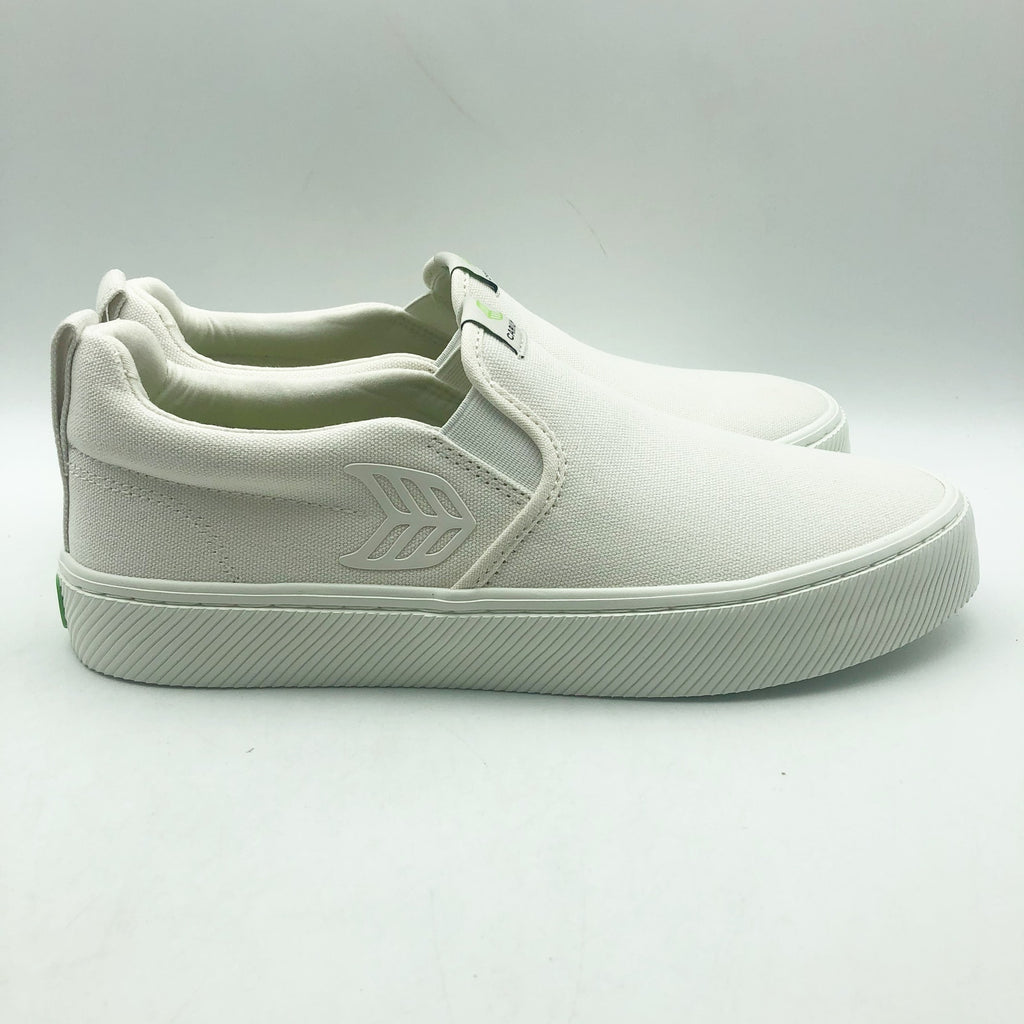 Cariuma Women's Slip-On Canvas Sneakers Size 9 Off White Casual Shoes NIB