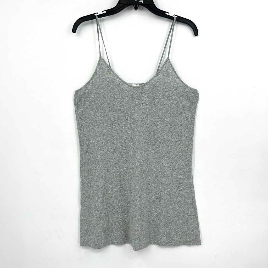 SKIN ORGANIC Womens Essential Camisole Tank Small Medium Heather Grey V Neck NWT
