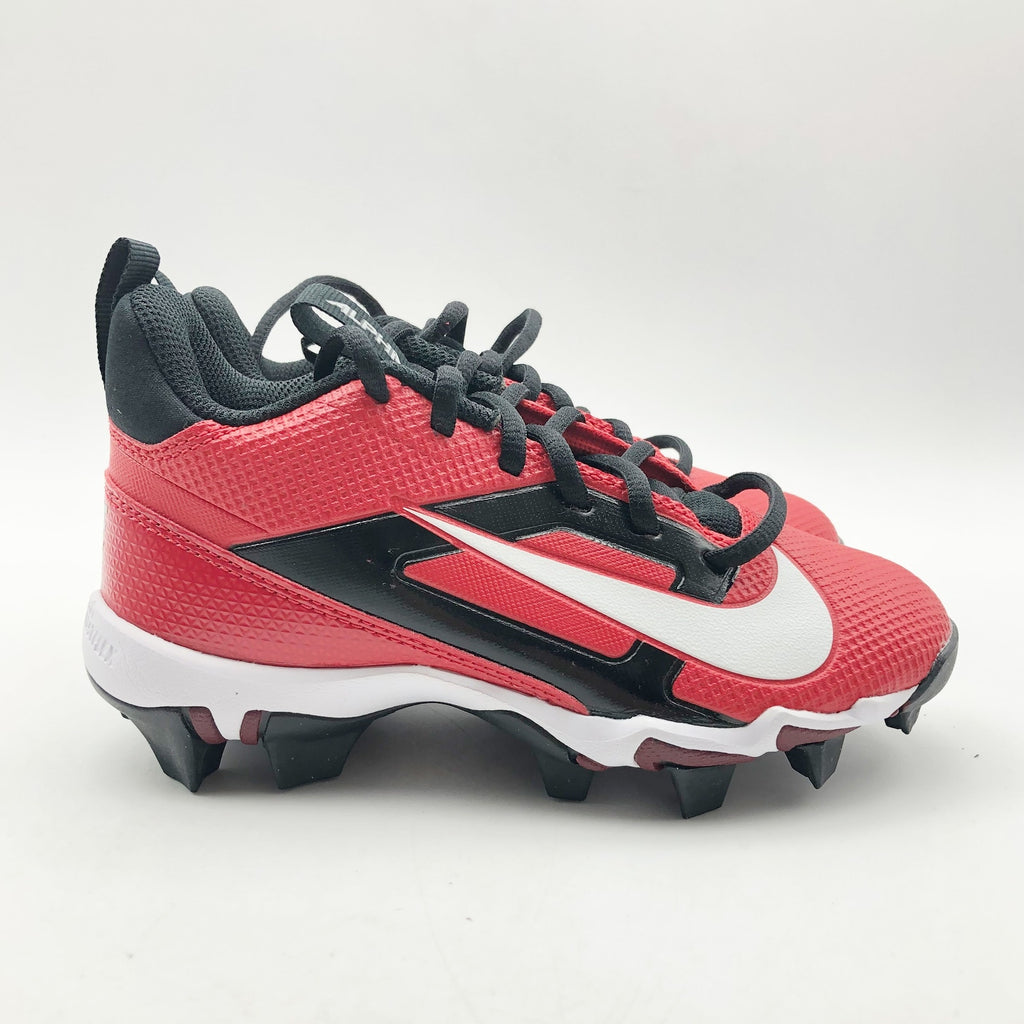 Nike Boys' Alpha Menace 4 Shark Football Cleats Size 10 Red White NWOB