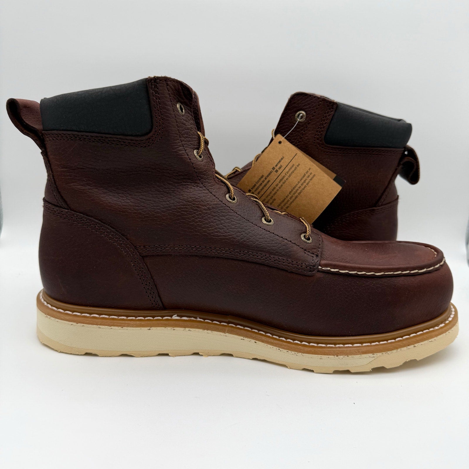 Irish Setter Mens Ashby 6" Aluminum-Toe Work Boots US 14 Brown Leather 83606 NIB