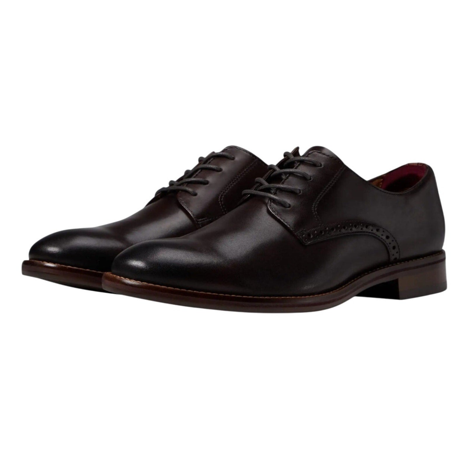 JOHNSTON & MURPHY Mens Conard 2.0 Dress Shoes US 13D Mahogany Brown Leather NIB