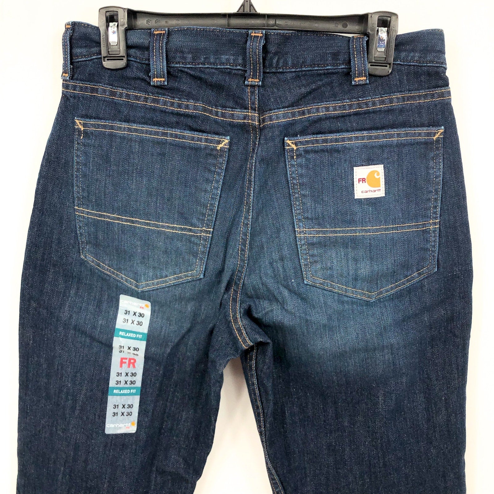 CARHARTT Men's FR Flex Relaxed Fit Jeans 31x30 Blue Midnight Indigo 5-Pocket NWT