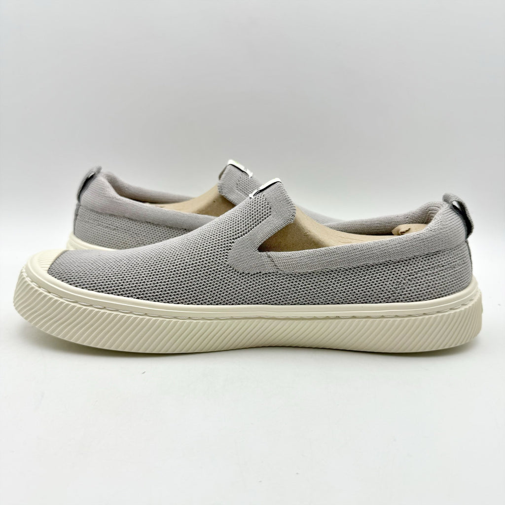 Cariuma Mens IBI Slip On Sneakers US 11.5 EU 45 Grey Knit Bamboo NIB