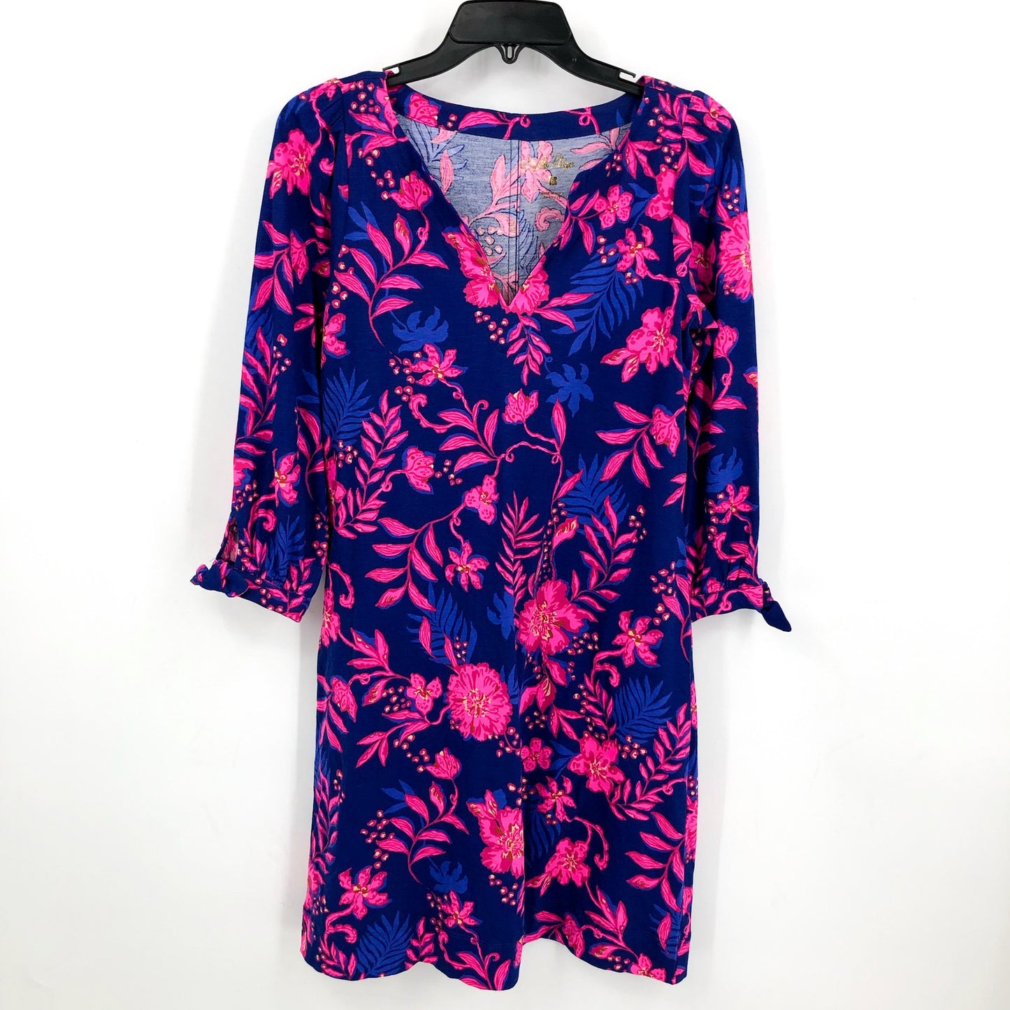 LILLY PULITZER Women's Cath Dress Small Blue Pink Never Ending Summer