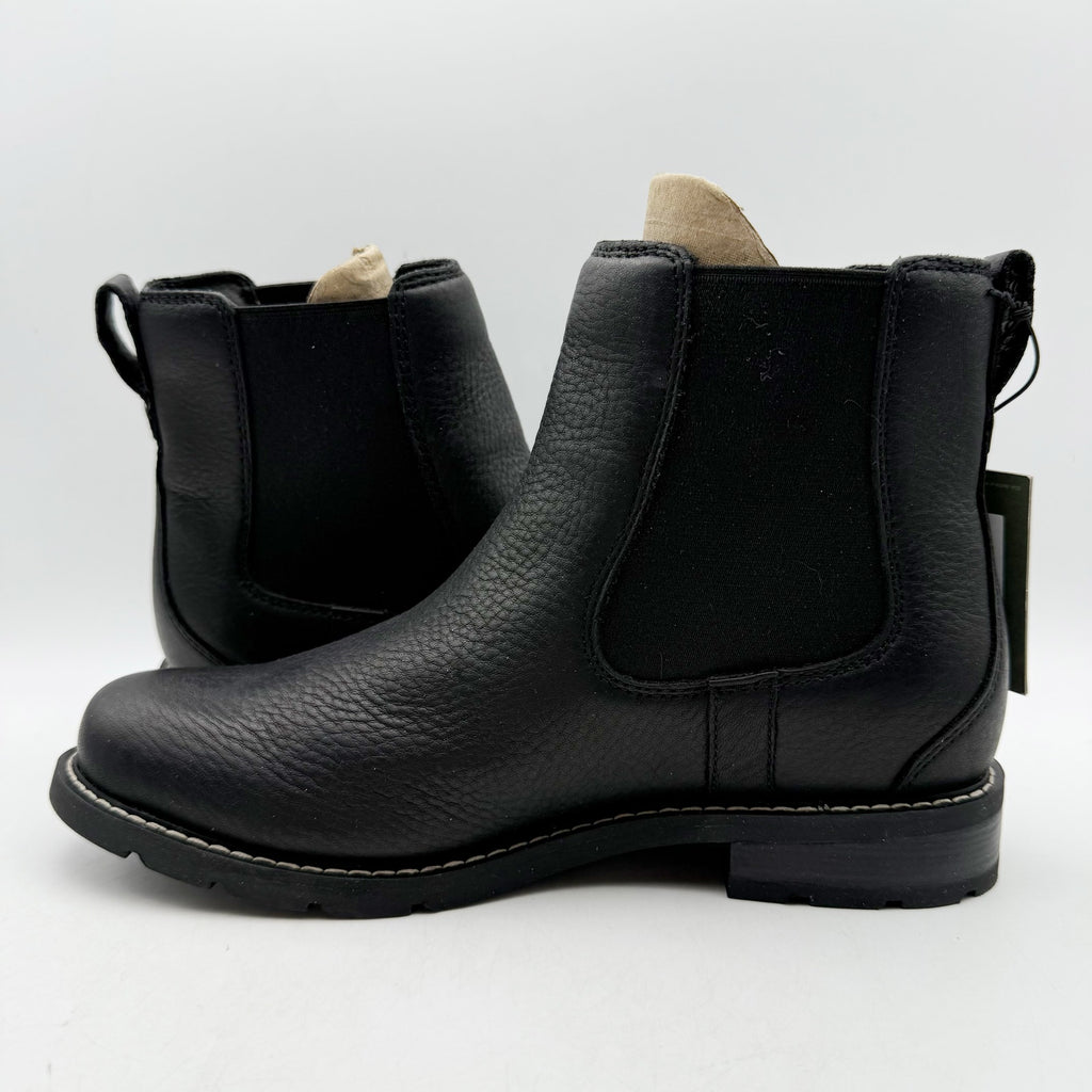 Ariat Womens Wexford Chelsea Boots US 7.5 B Black Leather Waterproof NWOB