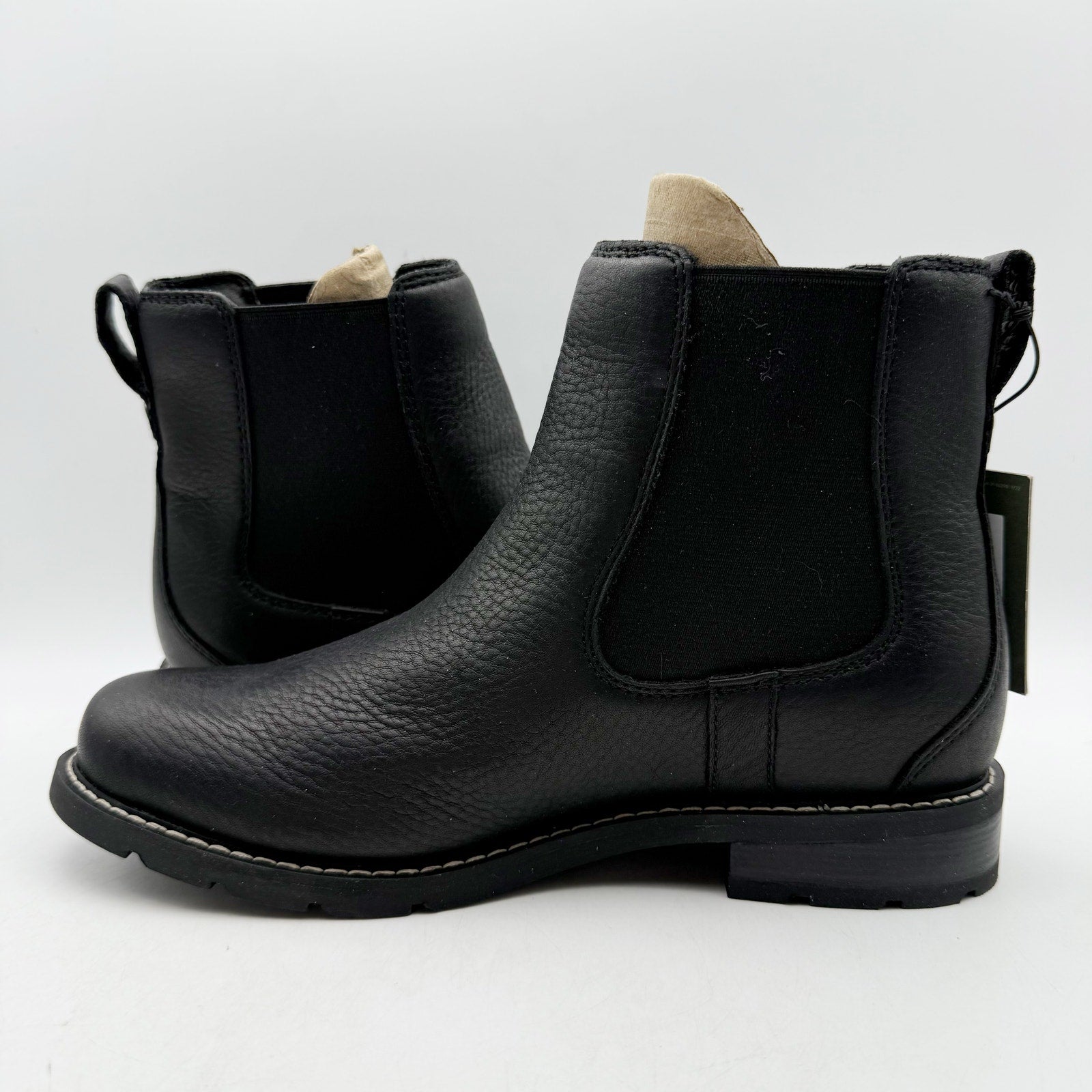 Ariat Womens Wexford Chelsea Boots US 7.5 B Black Leather Waterproof NWOB