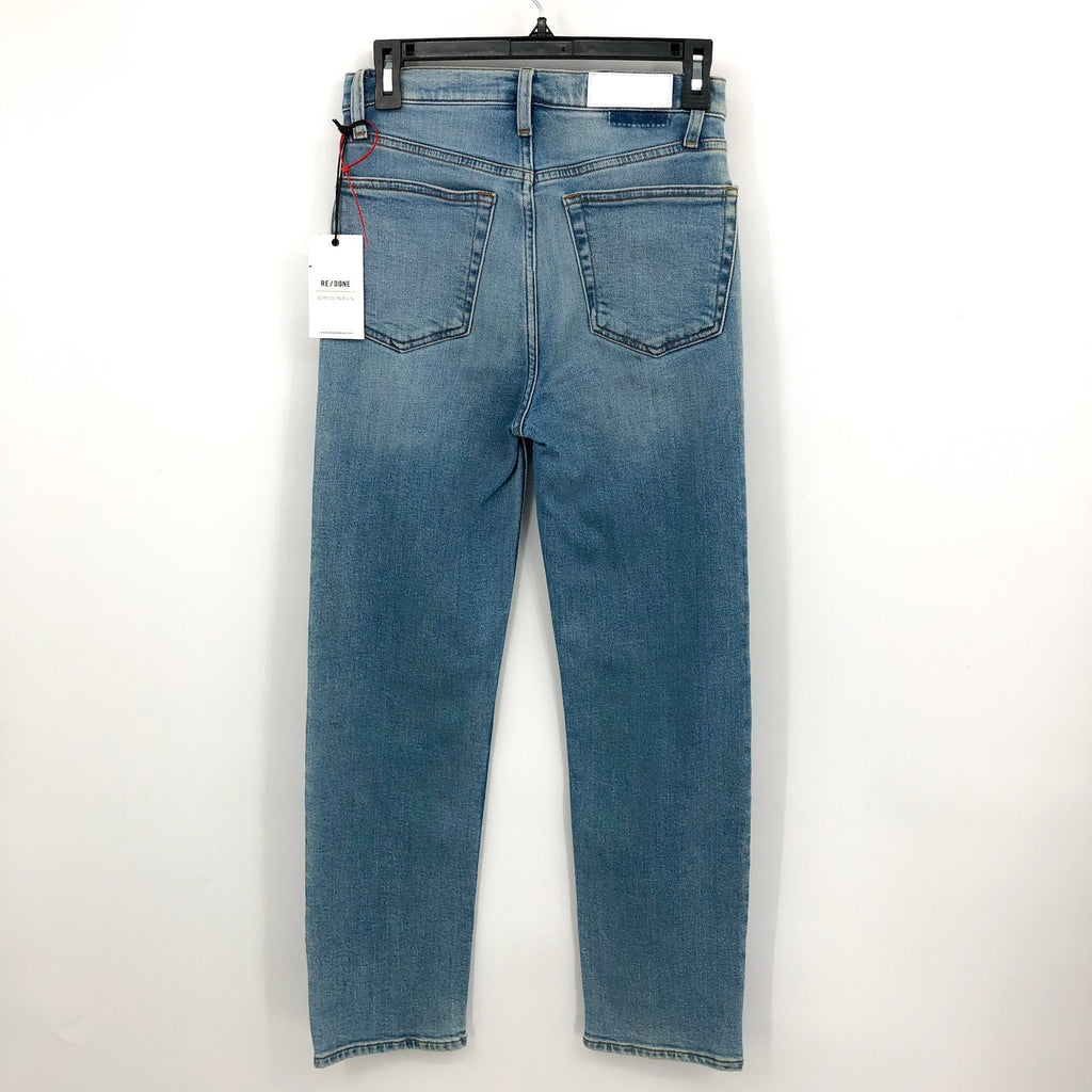 RE/DONE Womens Originals 70s Stovepipe Jeans 26x27 US 4 Rodeo Indigo Blue NWT