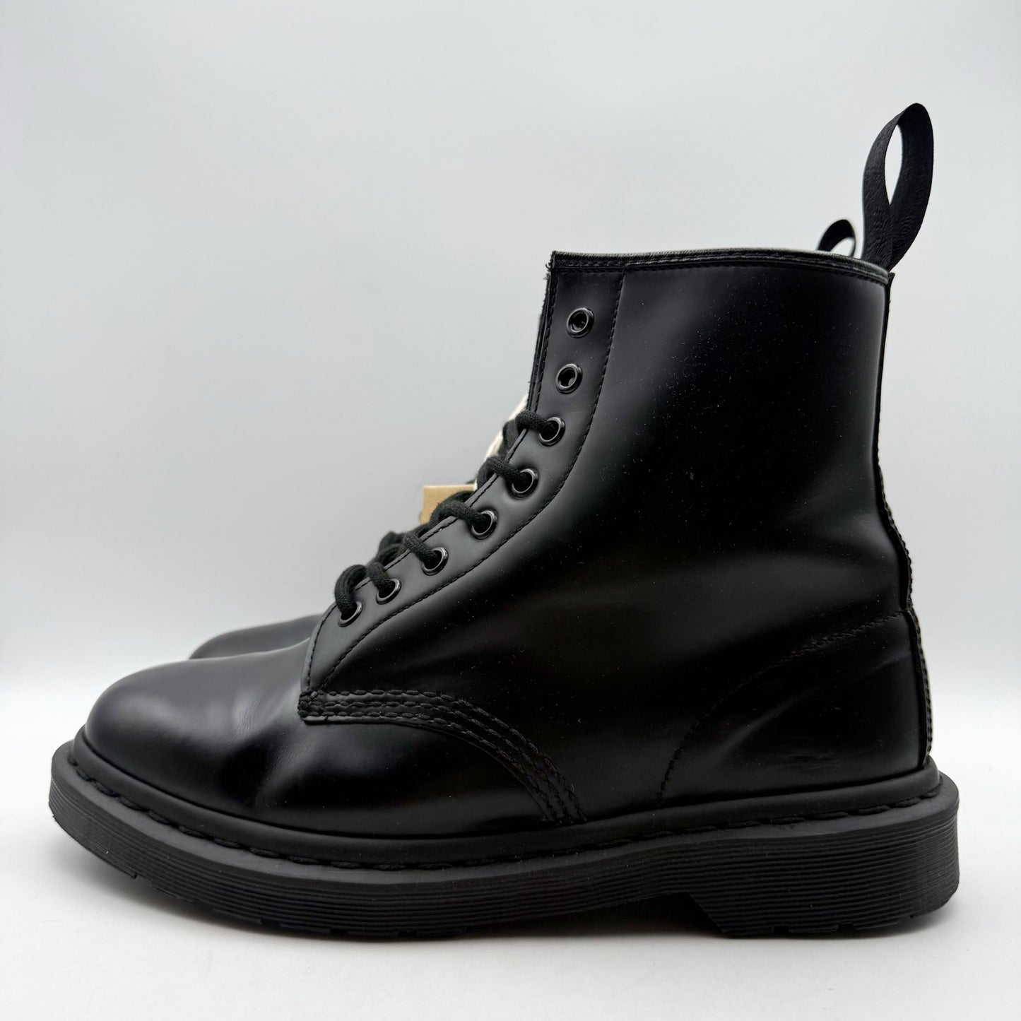 Dr. Martens Womens 1460 Mono Lace Up Boots US 10 EU 42 Black Smooth Leather NIB