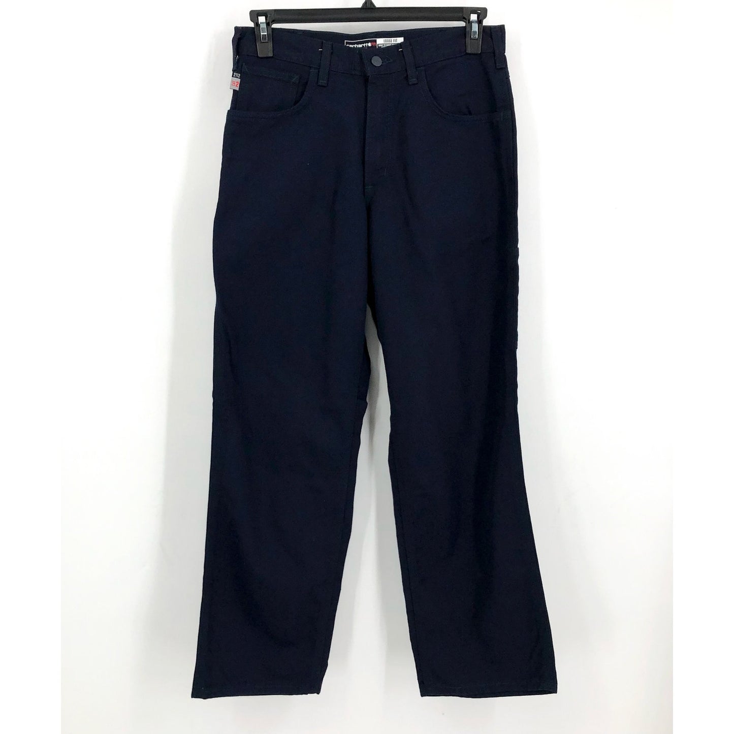 CARHARTT Men's FR Loose Fit Midweight Canvas Utility Pants Navy Blue 33x32