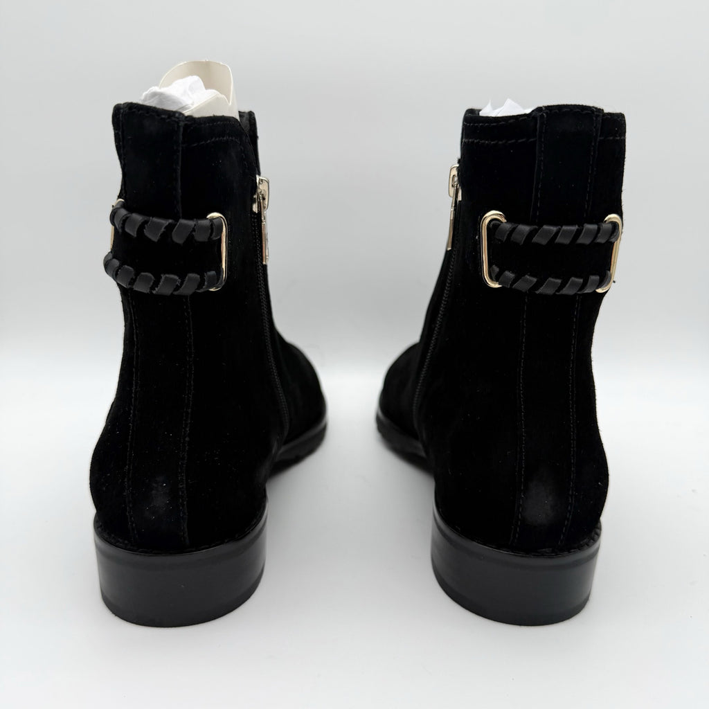 Jack Rogers Womens Newbury Ankle Booties US 9.5 M Black Suede NIB
