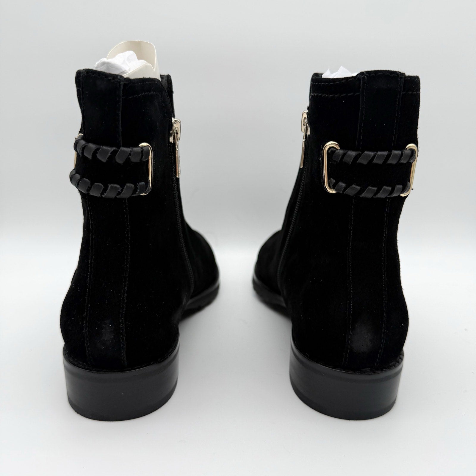 Jack Rogers Womens Newbury Ankle Booties US 9.5 M Black Suede NIB
