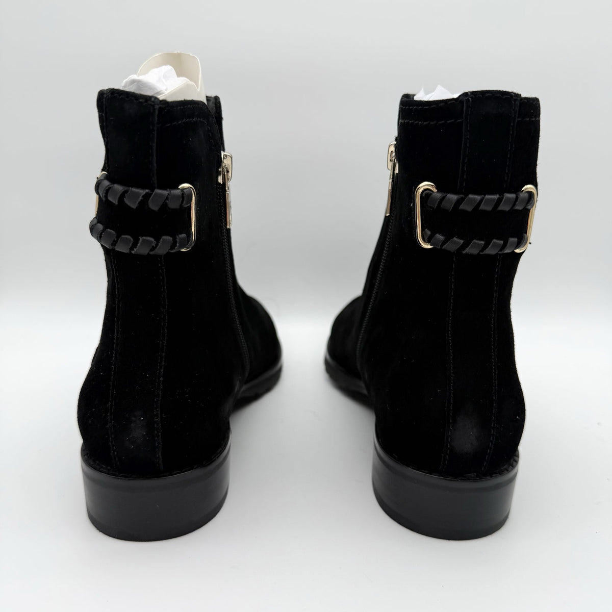 Jack Rogers Womens Newbury Ankle Booties US 9.5 M Black Suede NIB