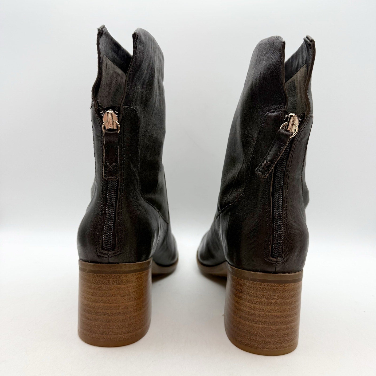 Kelsi Dagger Womens Brooklyn Island Booties US 6.5 M Brown Vegan Leather NIB