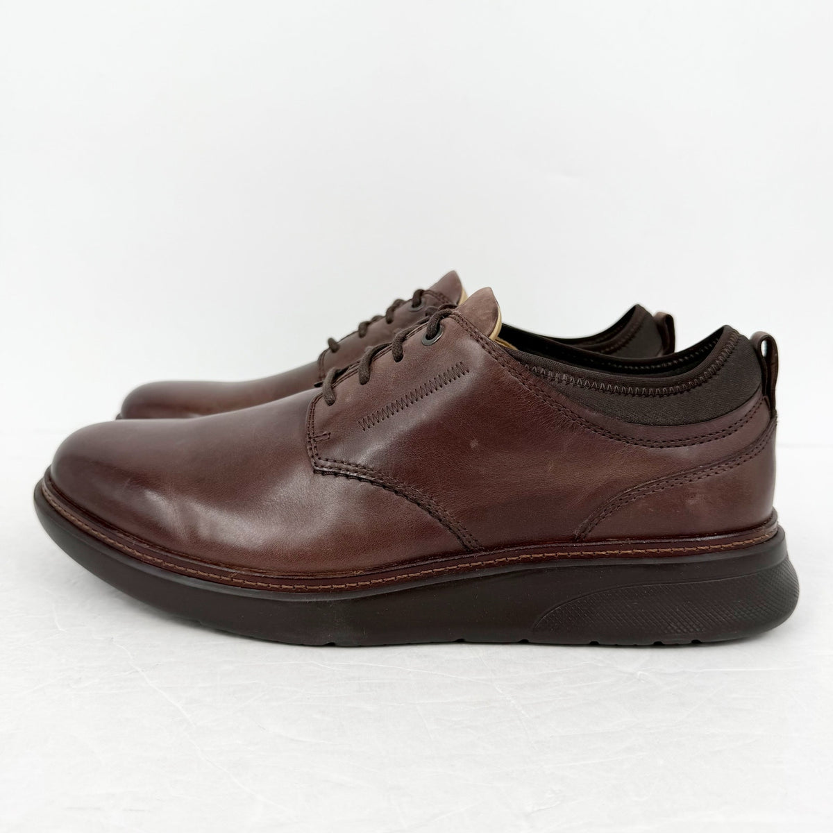 Samuel Hubbard Mens Rafael Lace Up Sneakers Size 11 XWide Brown Leather NWOB