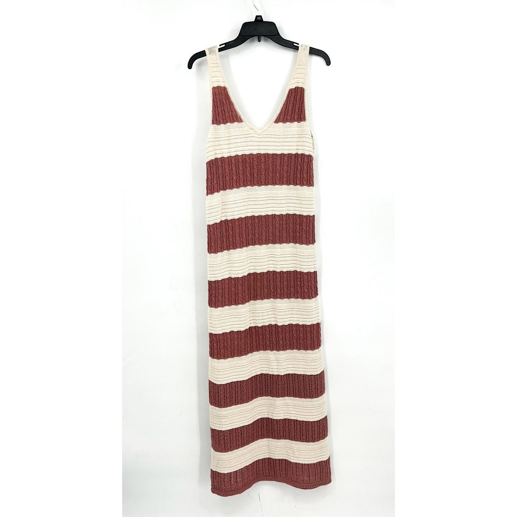 SPLENDID Women's Nicola Knit Tank Dress Medium Sunset White Sand Stripe NWT
