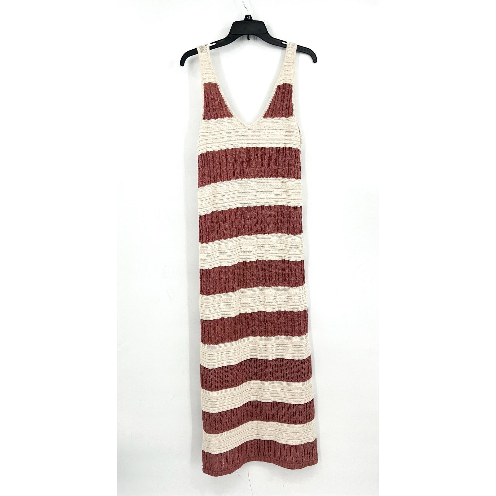 SPLENDID Women's Nicola Knit Tank Dress Medium Sunset White Sand Stripe NWT