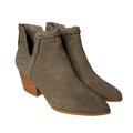 Dolce Vita Womens Dylan Ankle Booties Size 6 Green Textured Heel Suede NWOB