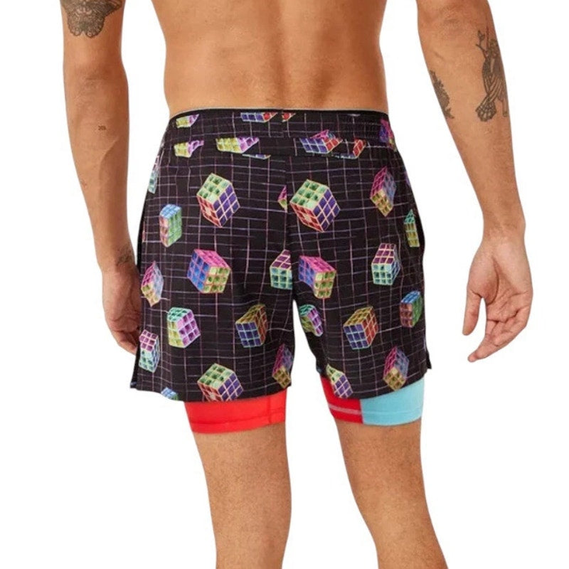 CHUBBIES Men's Solve Its Ultimate Training Shorts 2.0 Large Black Multi NWT
