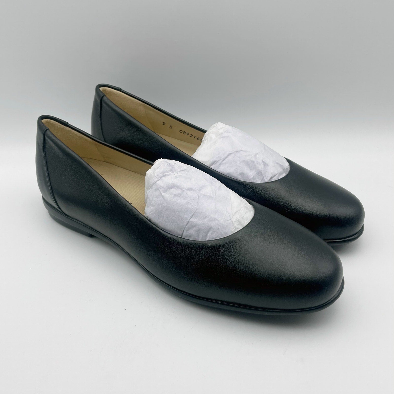 SAS Womens Scenic Ballet Flat US 9 Slim EU 39.5 Black Leather NIB