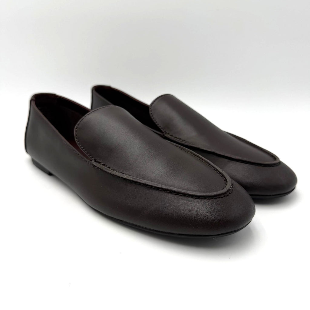 Madewell Womens The Dolli Glove Loafer Size 8.5 Dark Carob Brown Leather NIB