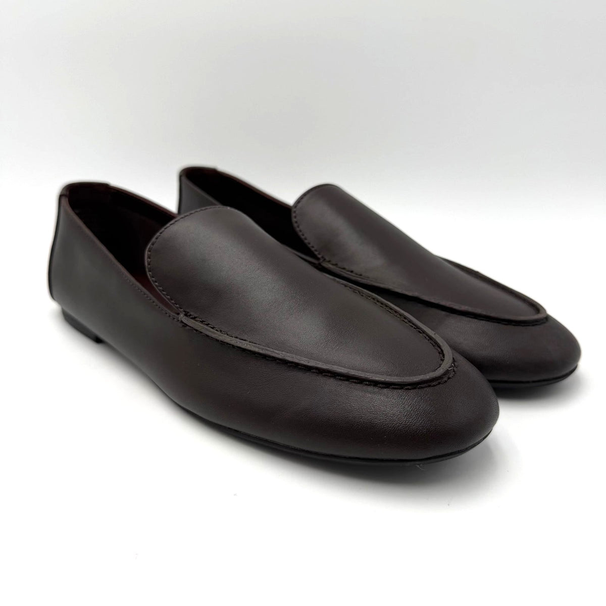 Madewell Womens The Dolli Glove Loafer Size 8.5 Dark Carob Brown Leather NIB