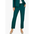 LE SUIT Womens Slim Straight Suit Pants Size 16 Petite Emerald Green Stretch NWT