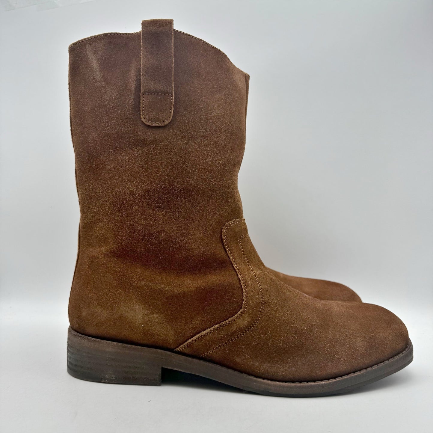 Free People Womens Easton Equestrian Ankle Boots US 9.5 EU 40.5 Brown Suede NIB