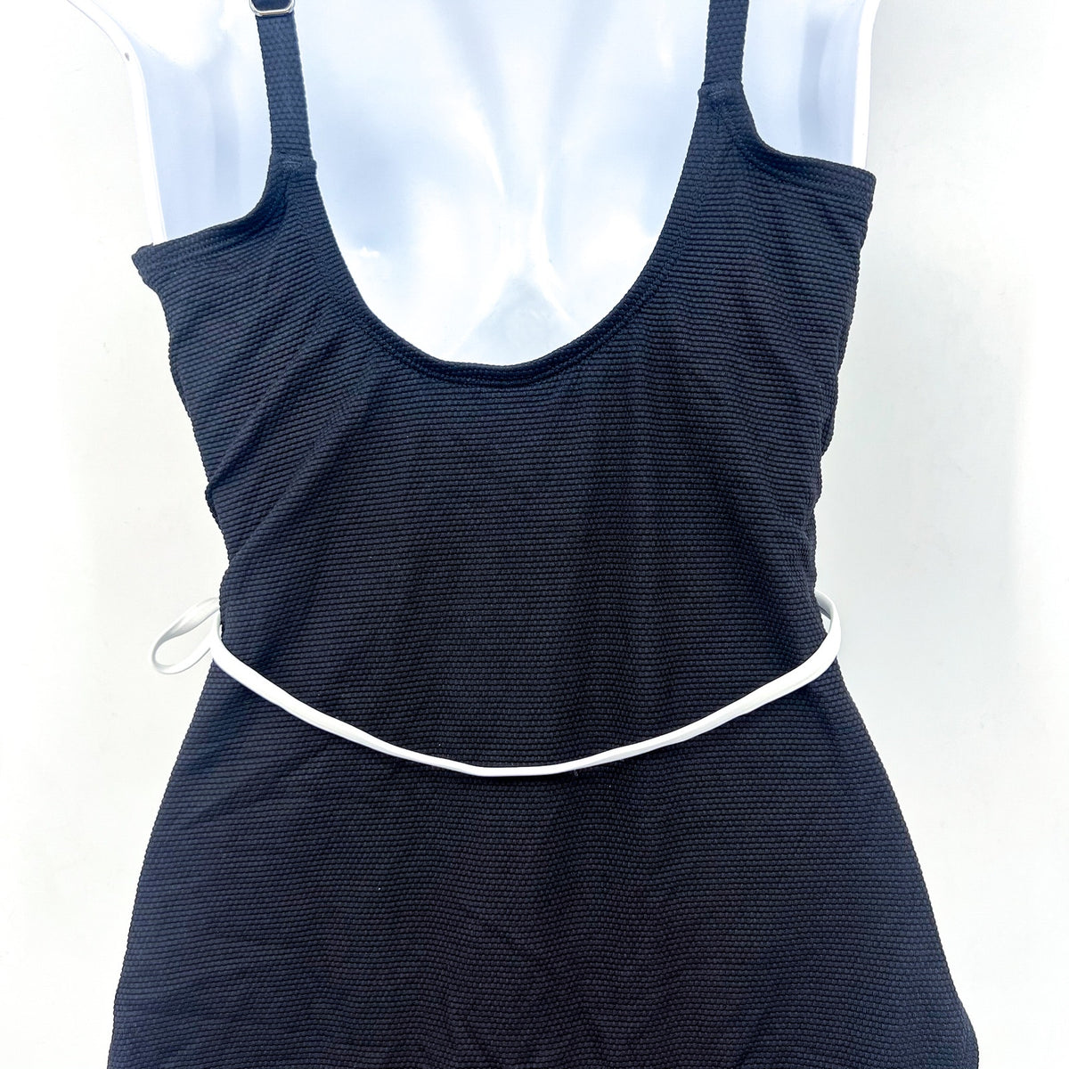TOMMY BAHAMA Cabana Wrap One-Piece Swimsuit Size 10 Black Island Cays NWT