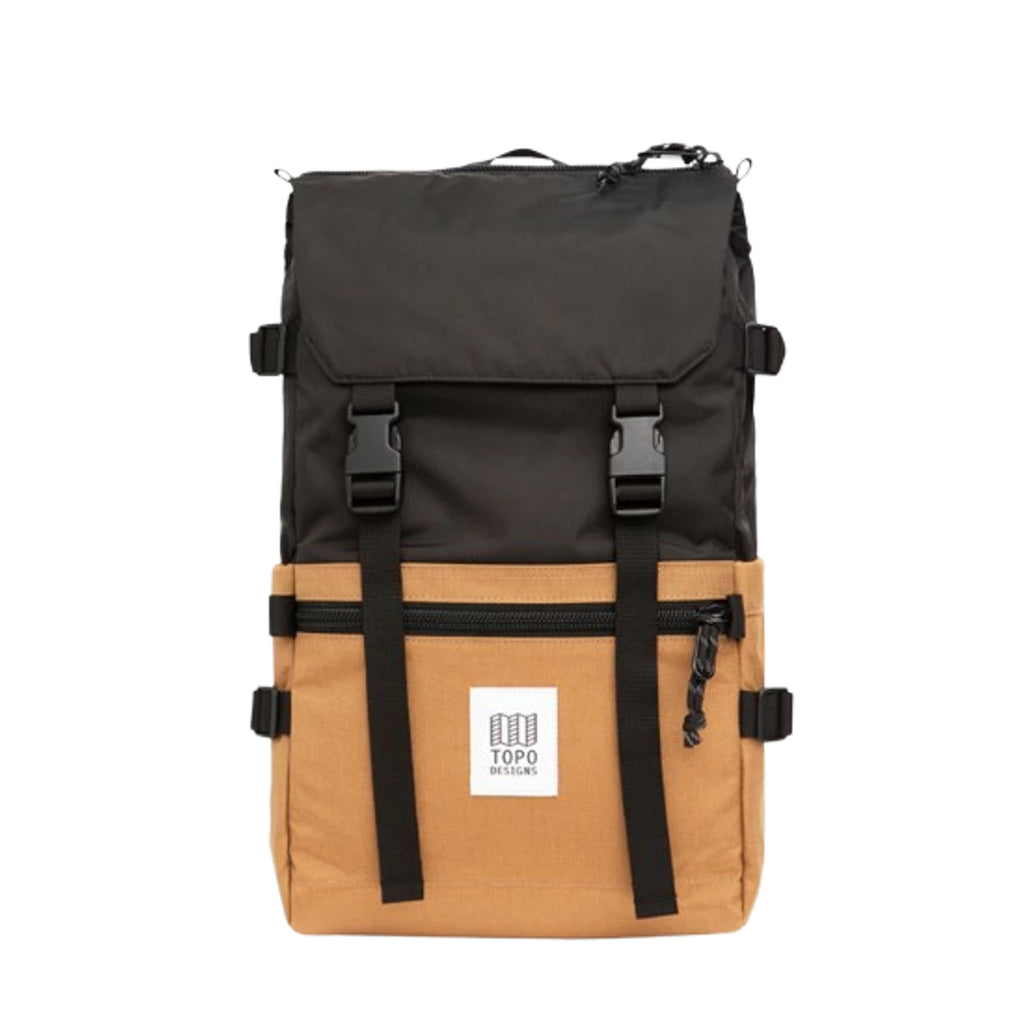 TOPO DESIGNS Unisex Rover Pack Classic 15″ Laptop Backpack Khaki Black NWT