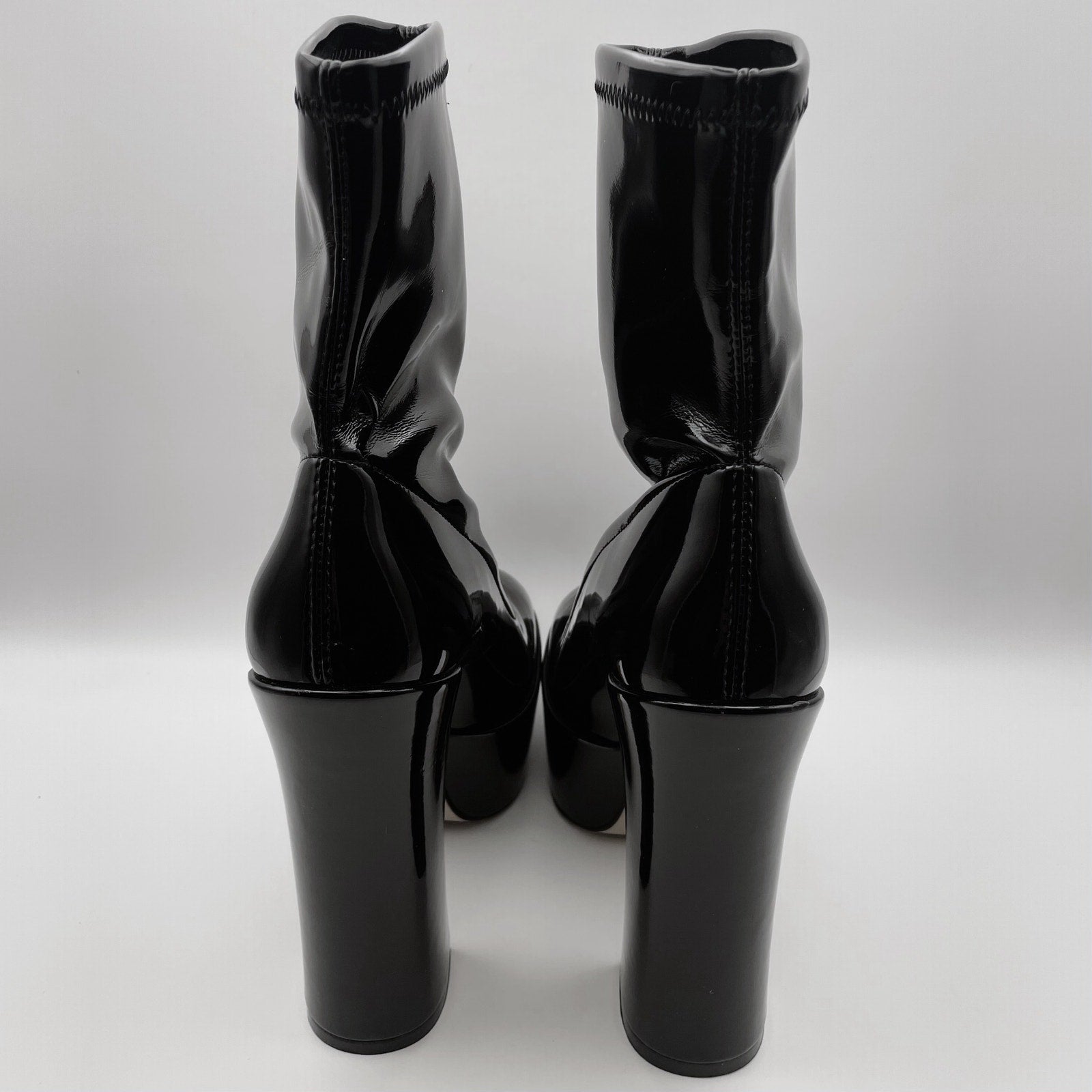 Stuart Weitzman Women's Skyhigh 145 Platform Bootie Size 10 Black