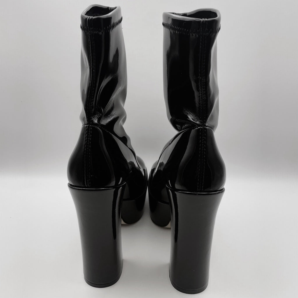 Stuart Weitzman Women's Skyhigh 145 Platform Bootie Size 10 Black