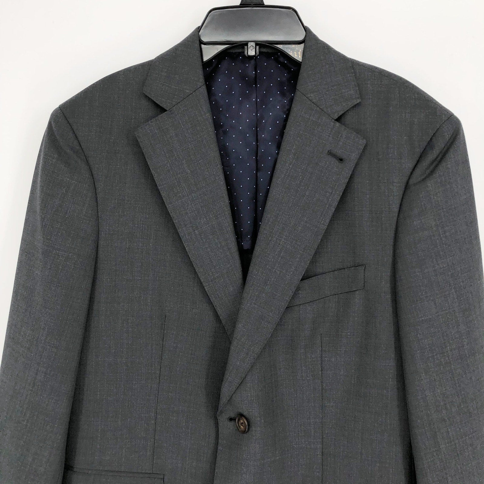 ALTON LANE Men's Tailored Fit Suit Jacket 38S Gray Wool Blend 2 Button NWOT