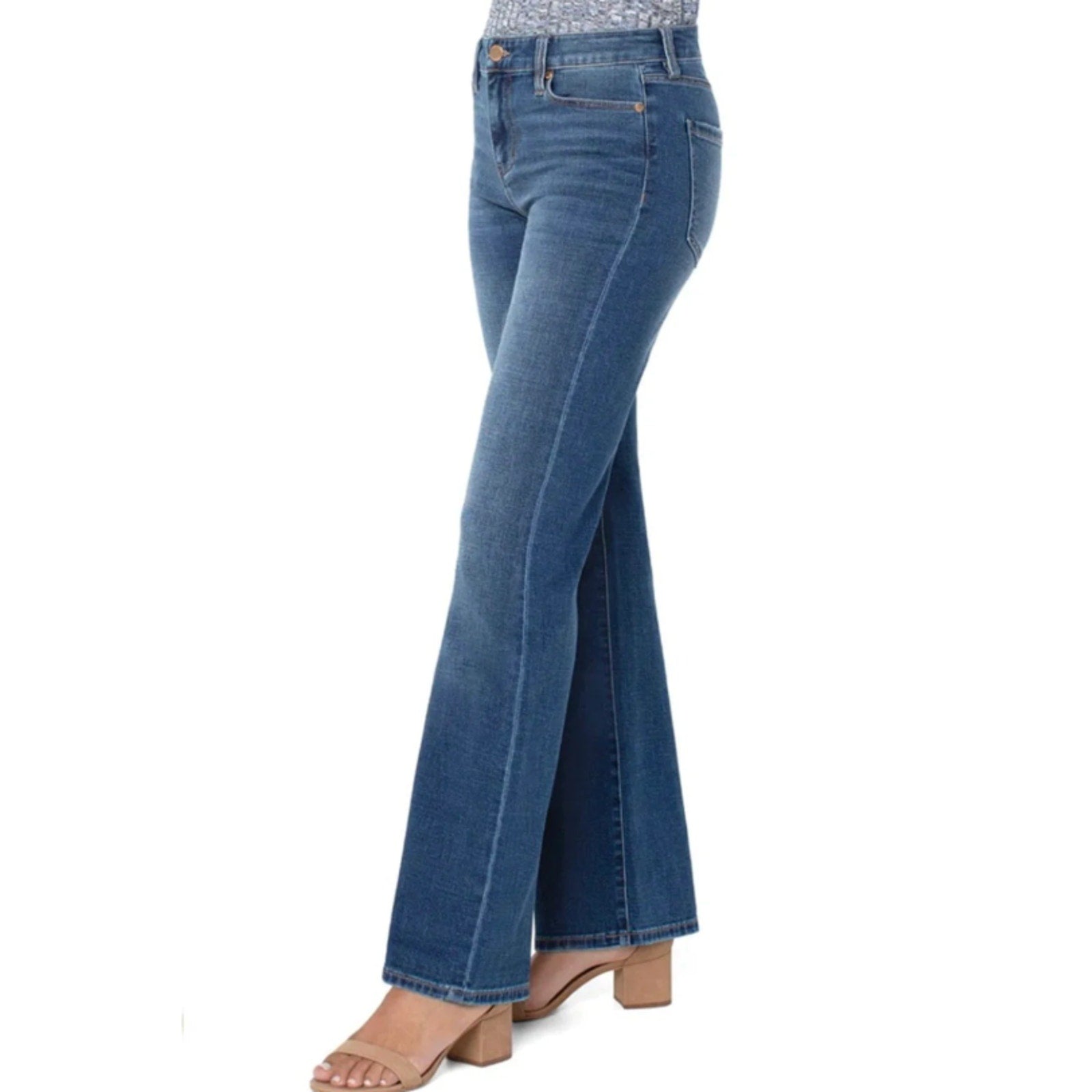 Liverpool Women's Lucy Bootcut Jeans Size 10/30 Yuba Blue Mid Rise Denim NWT