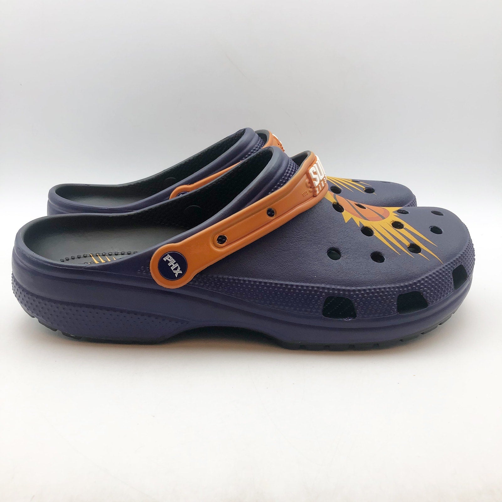 Crocs Mens NBA Phoenix Suns Classic Clogs Size 11 Black Purple NWT