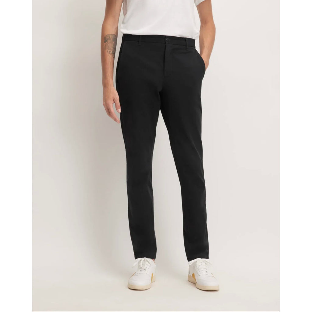 EVERLANE Uniform Mens Performance Chino Pants 35x34 Black Athletic Fit NWT