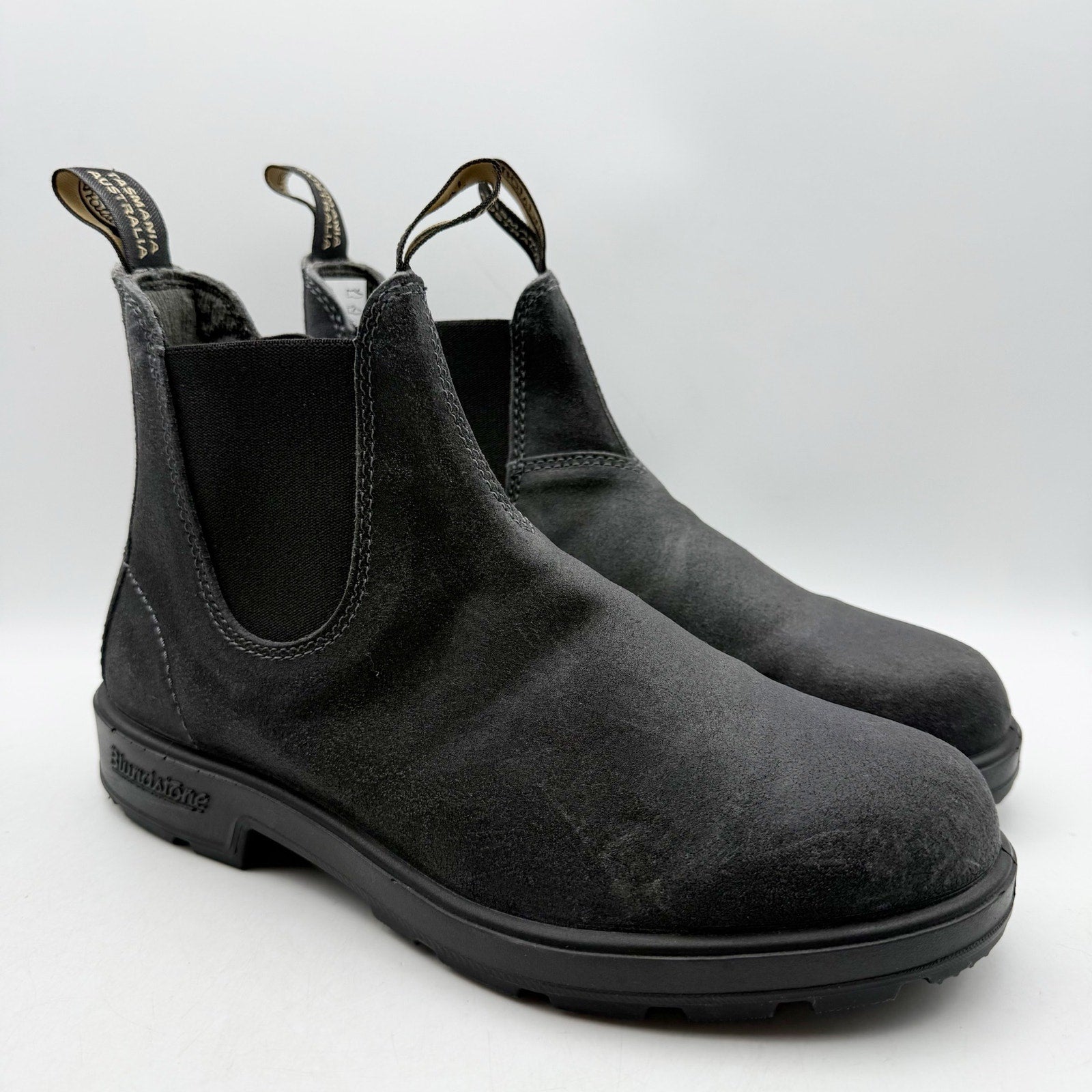 Blundstone Mens 1910 Chelsea Ankle Boots AUS 8 US 9 Grey Suede NIB