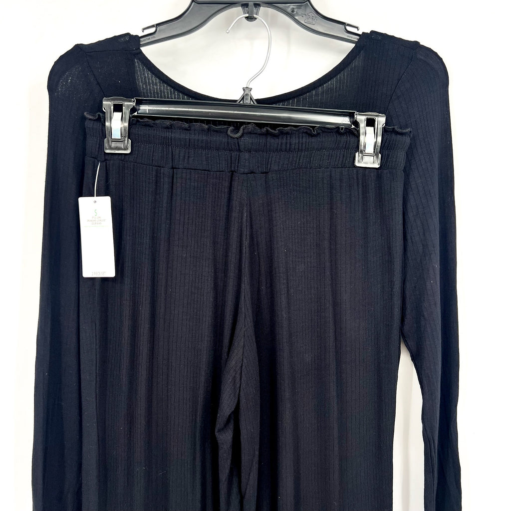 HONEYDEW Women's Dreamland Lounge Rib Pajamas Set Small Black NWT