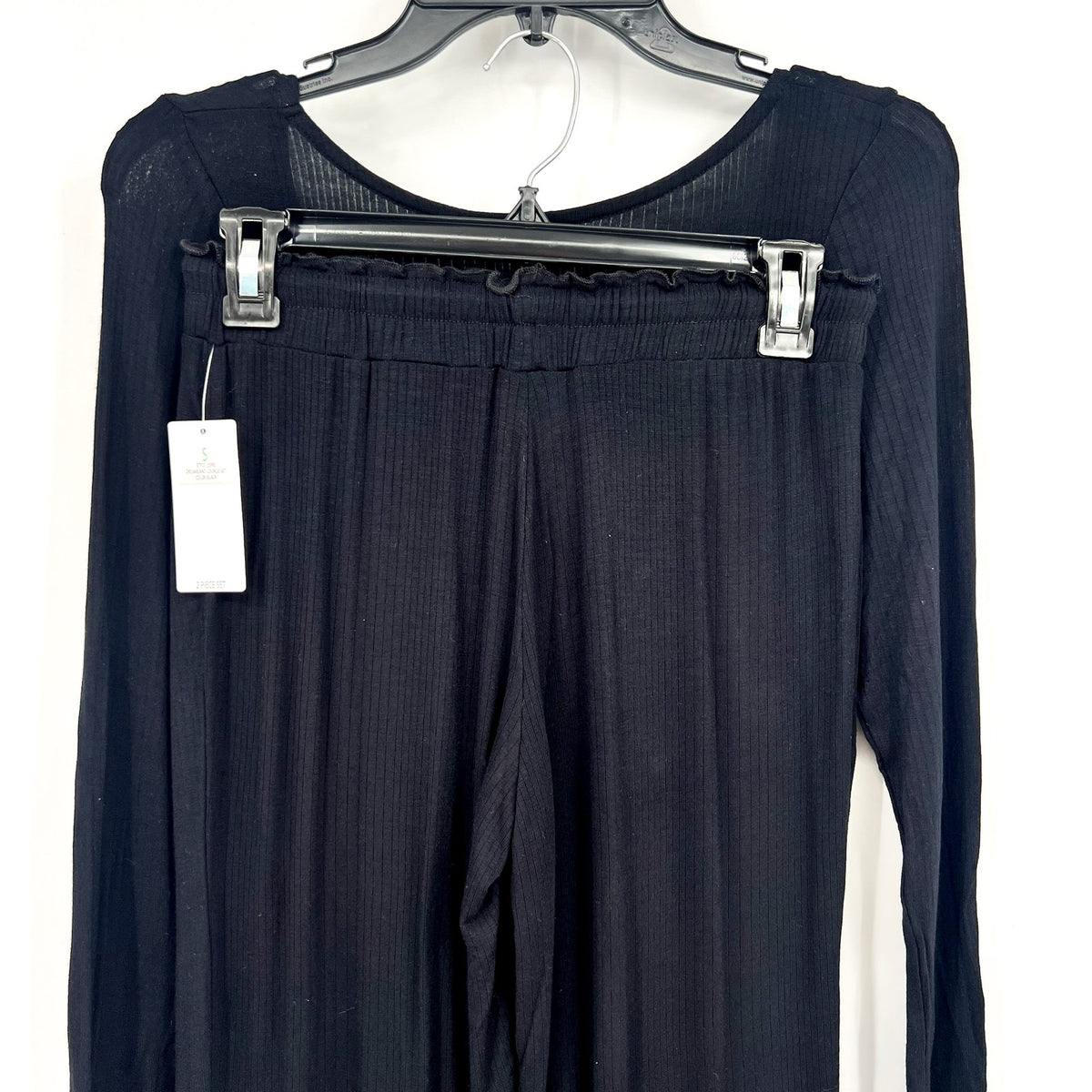 HONEYDEW Women's Dreamland Lounge Rib Pajamas Set Small Black NWT