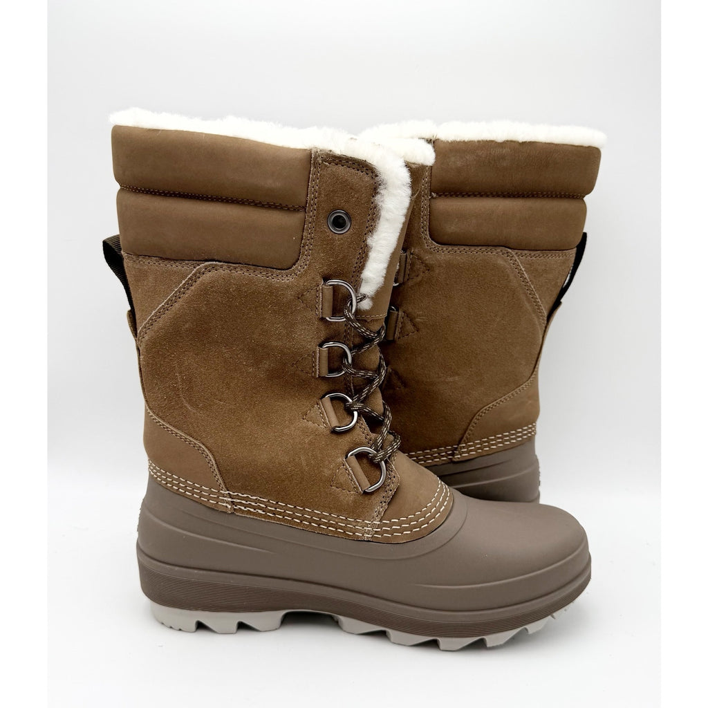 Kamik Women Lauren 11.5" Winter Boots US 10 Brown Leather WP Insulated NWOB
