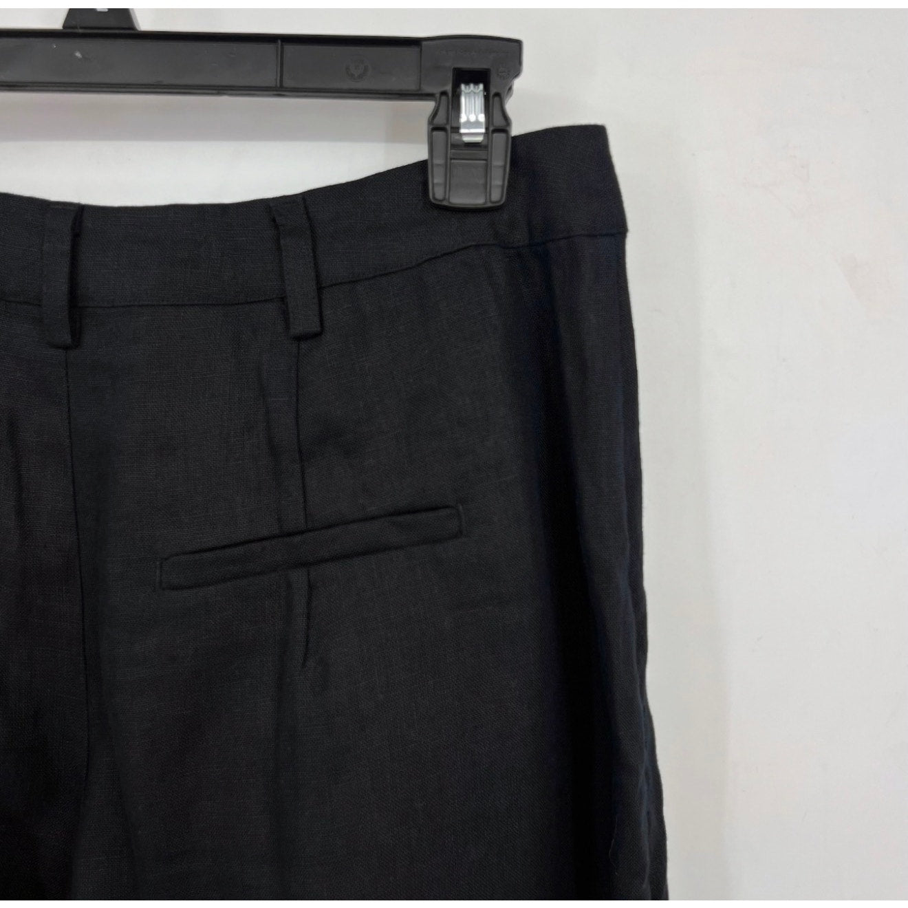 FARM RIO Women's Wide Leg Linen Pants Small Black Low Waist NWT