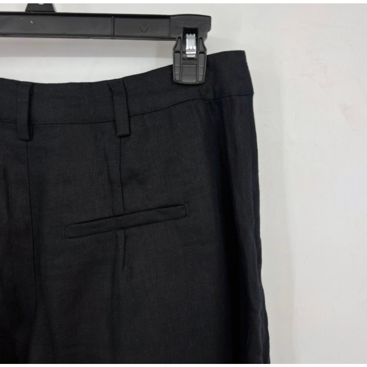 FARM RIO Women's Wide Leg Linen Pants Small Black Low Waist NWT