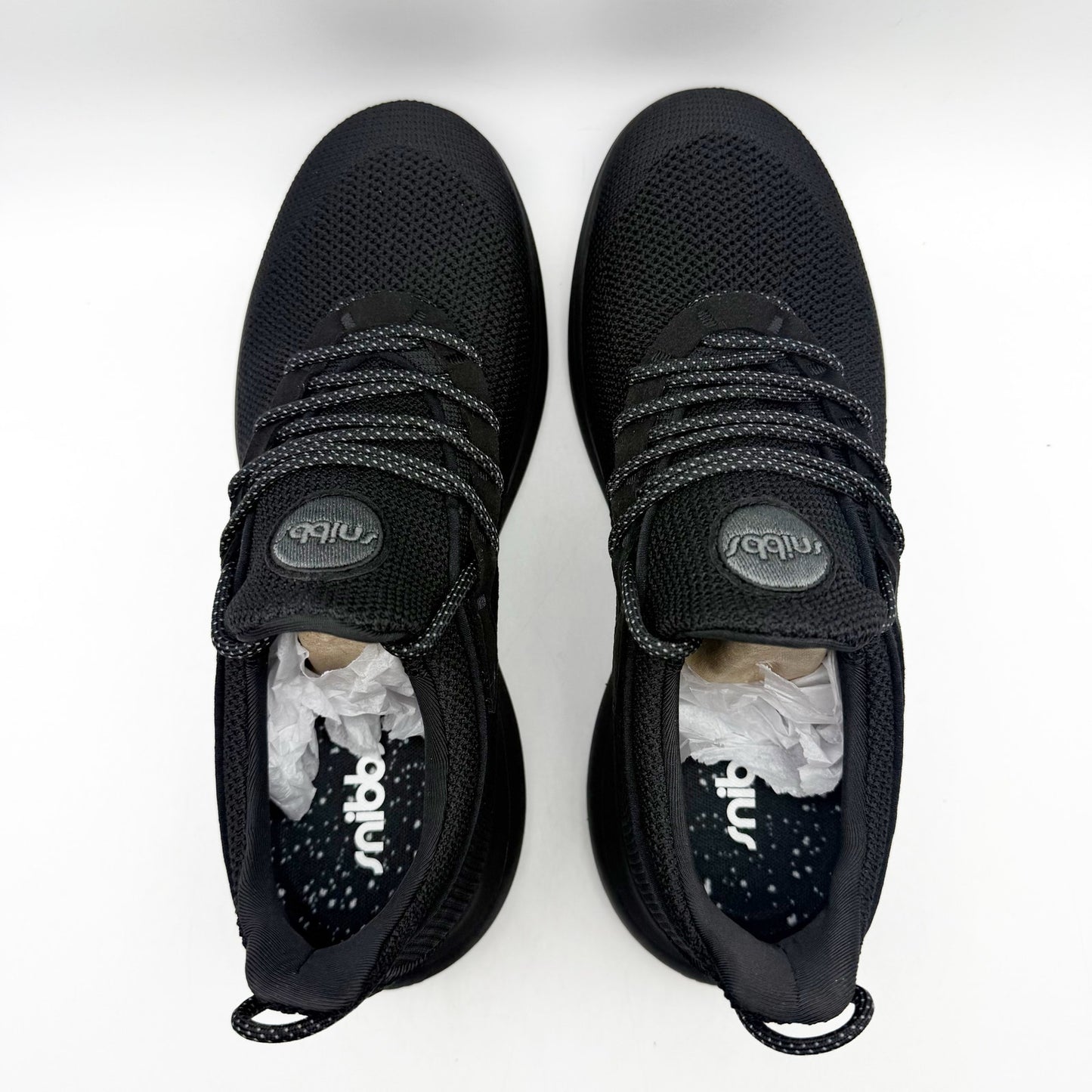 Snibbs Womens Orbit Work Sneakers US 10 EU 42 Black Soft Toe Shoe NIB