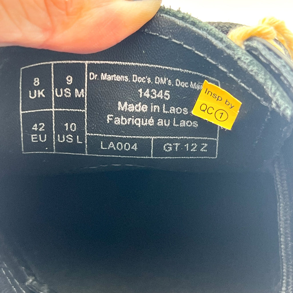 Dr. Martens 1461 Mono Smooth Oxford Shoes Mens 9 Womens 10 Black Leather NIB