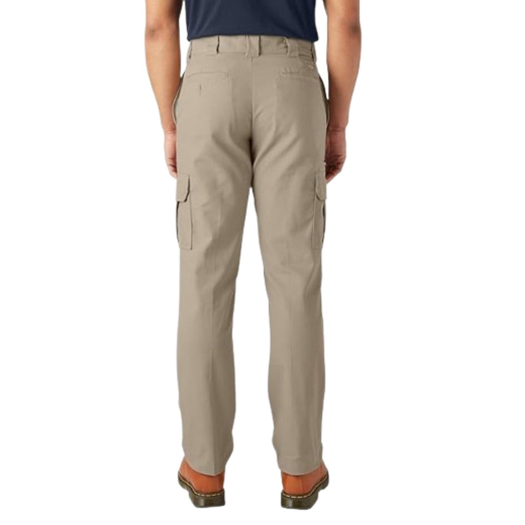 DICKIES Men's Twill Stretch Cargo Pants 40x30 Khaki Straight Leg NWT