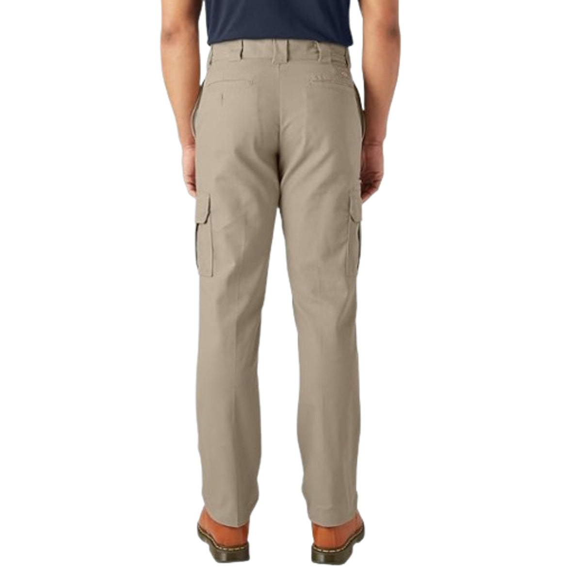 DICKIES Mens Twill Stretch Cargo Pants 42x30 Khaki Straight Leg NWT
