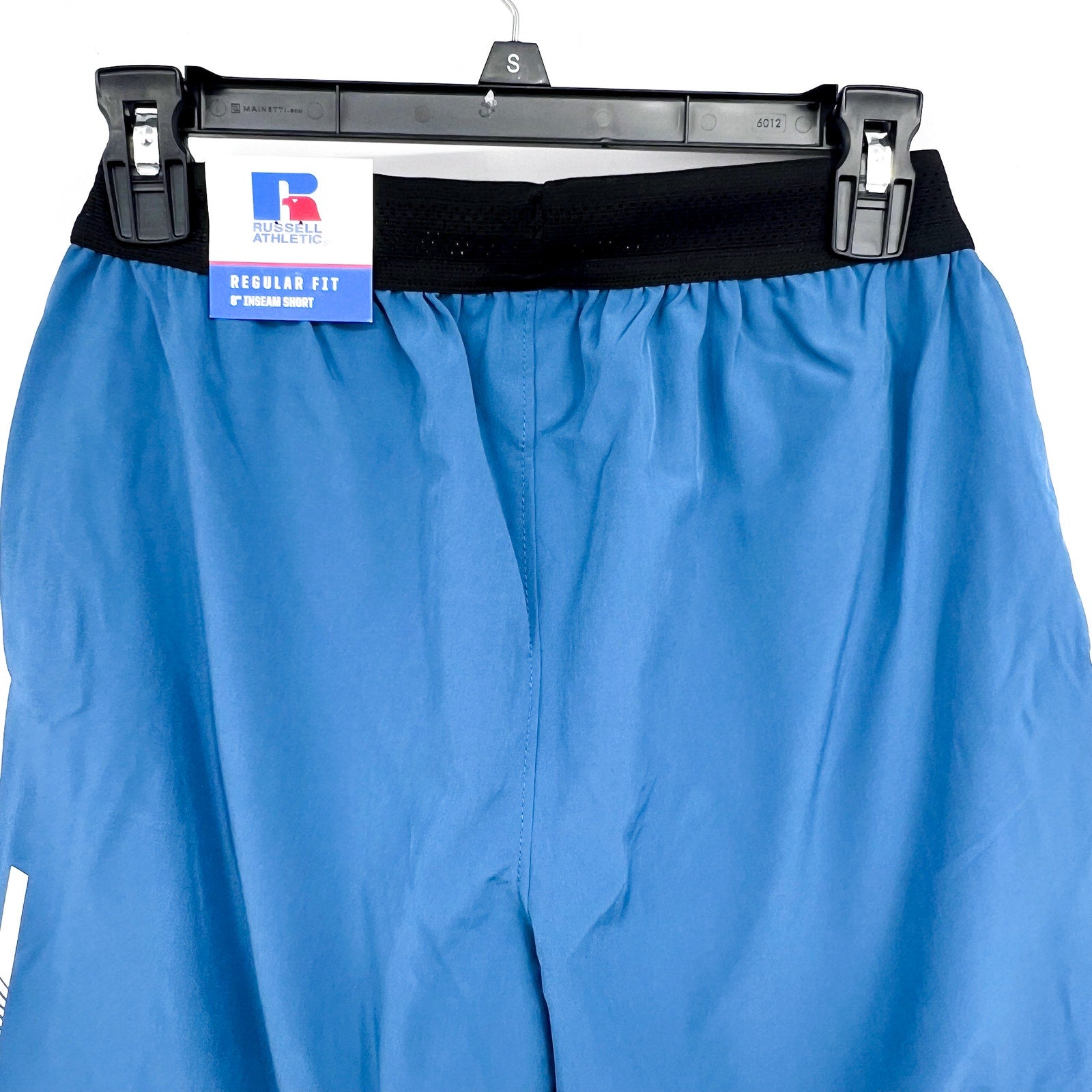 RUSSELL Men's Chaser Athletic Shorts Small Eco Blue 7.5" Inseam NWT