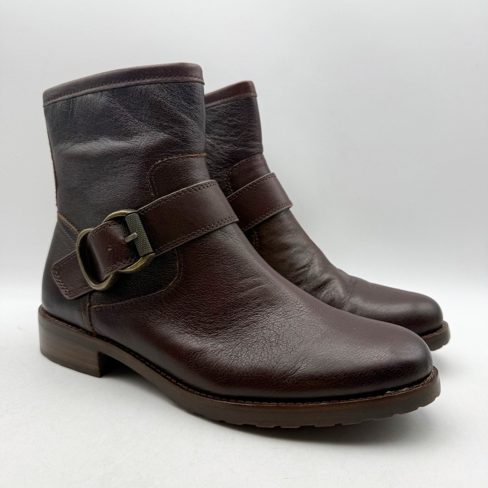 SOFFT Womens Brie Ankle Boots US 9 M Brown Leather Waterproof NWOB